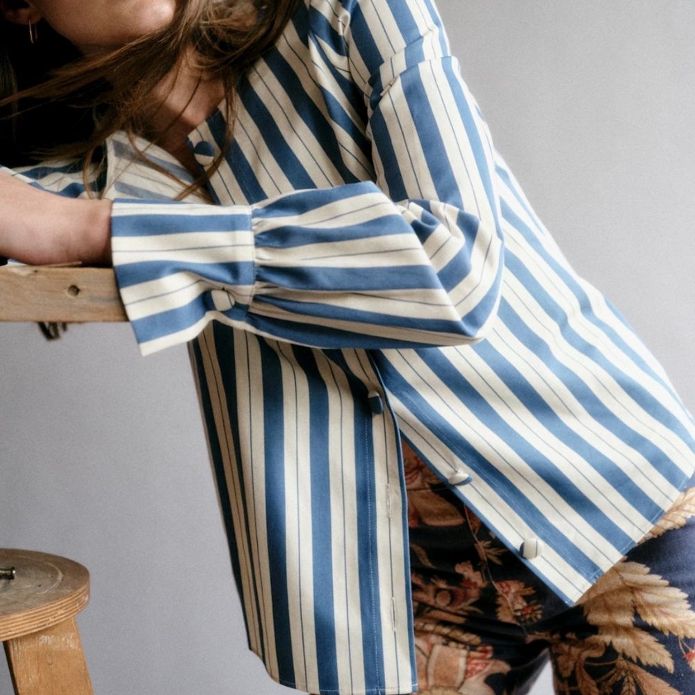 Sézane Celeste shirt/ light jacket